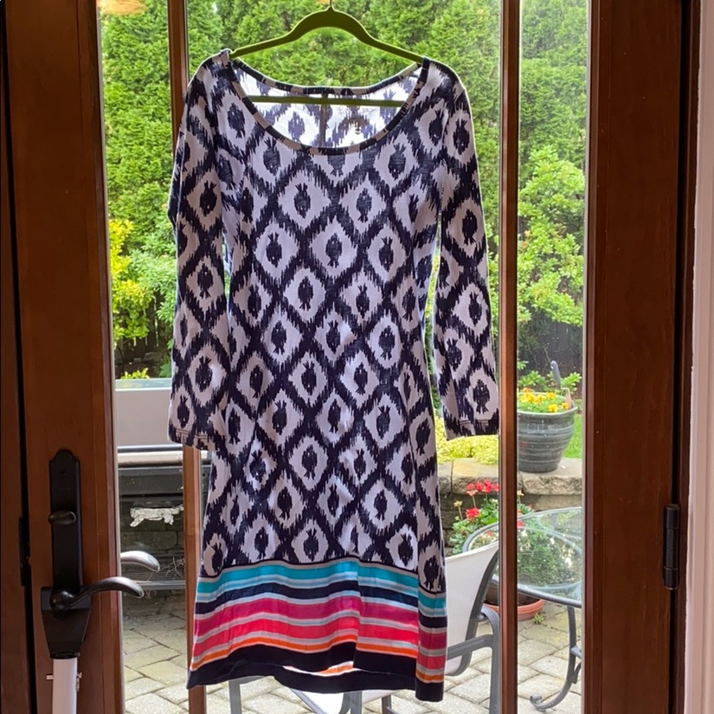 LILLY PULITZER 3/4 sleeve patterned dress